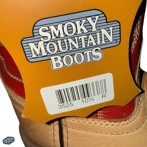 Smoky Mountain Kids/Boys Brown/Red Cowboy/Western Pull On Boots | NEW! - Picture 5 of 10